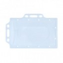 Portabadge Donau in PP trasparente con doppio supporto 92x59 mm - conf. 50 pz - 8349001PL-00
