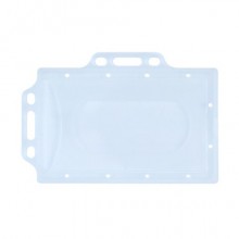 Portabadge Donau in PP trasparente con doppio supporto 92x59 mm - conf. 50 pz - 8349001PL-00