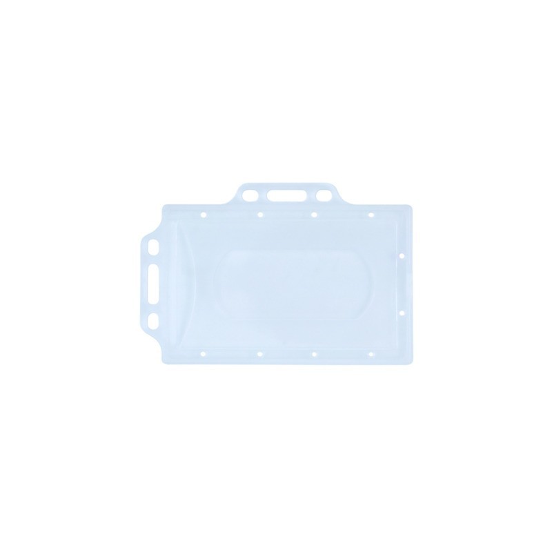 Portabadge Donau in PP trasparente con doppio supporto 92x59 mm - conf. 50 pz - 8349001PL-00