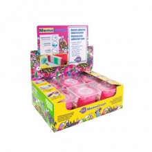 Nastro adesivo con dispenser Eurocel Memograph scrivibile e removibile - 50 mm x 10 m - in PVC - rosa - 021200632 (Conf.6)