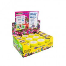 Ricarica nastro adesivo Eurocel Memograph scrivibile e removibile - 50 mm x 10 m - in PVC - giallo - 021500652 (Conf.12)