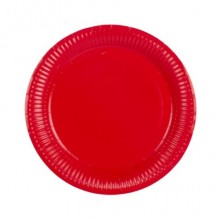 Piatti in carta Party Go rossi conf. 20 pz D.23 cm AK0026