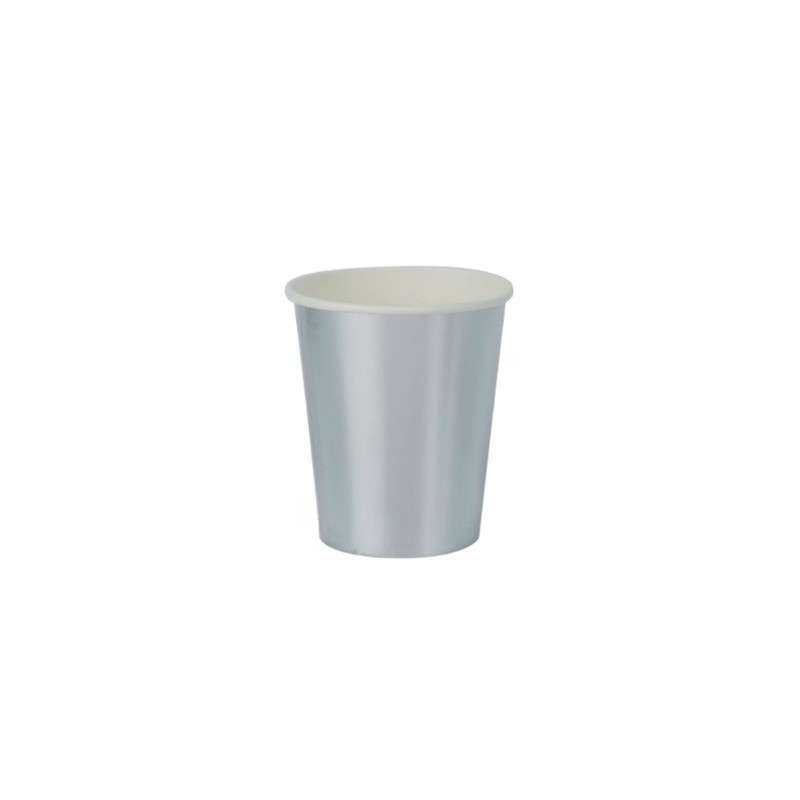 Bicchieri di carta Party Go 27 ml conf. 16 pz argento AK0043