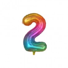 Palloncini Party Go multicolor indicante anni/eta' H.40 cm n° 2 FB2132 (Conf.3)