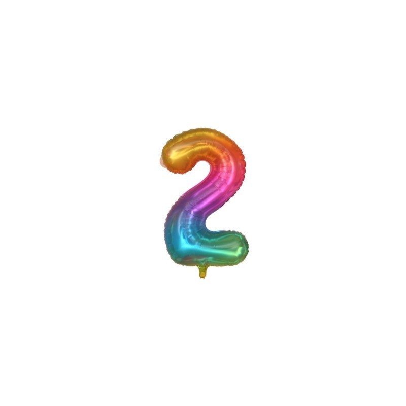 Palloncini Party Go multicolor indicante anni/eta' H.40 cm n° 2 FB2132 (Conf.3)