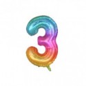 Palloncini Party Go multicolor indicante anni/eta' H.40 cm n° 3 FB2133 (Conf.3)