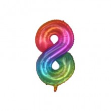 Palloncini Party Go multicolor indicante anni/eta' H.40 cm n° 8 FB2138 (Conf.3)