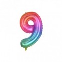 Palloncini Party Go multicolor indicante anni/eta' H.40 cm n° 9 FB2139 (Conf.3)