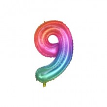Palloncini Party Go multicolor indicante anni/eta' H.40 cm n° 9 FB2139 (Conf.3)