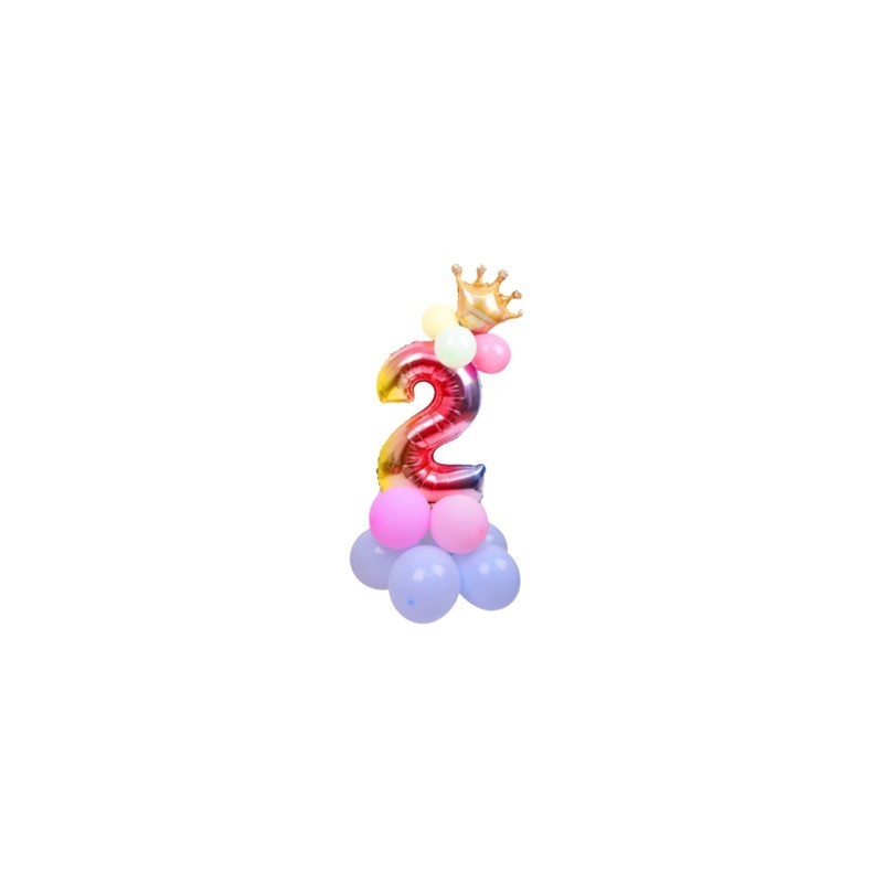 Set palloncini Party Go multicolor indicanti anni/eta' H.80 cm conf. 15 pz n° 2 - FB0950