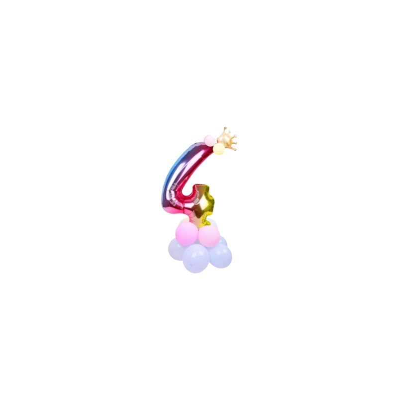 Set palloncini Party Go multicolor indicanti anni/eta' H.80 cm conf. 15 pz n° 4 - FB0952