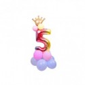 Set palloncini Party Go multicolor indicanti anni/eta' H.80 cm conf. 15 pz n° 5 - FB0953