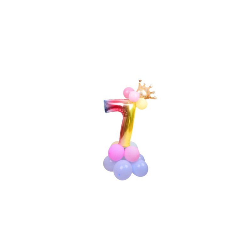 Set palloncini Party Go multicolor indicanti anni/eta' H.80 cm conf. 15 pz n° 7 - FB0955