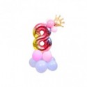 Set palloncini Party Go multicolor indicanti anni/eta' H.80 cm conf. 15 pz n° 8 - FB0956