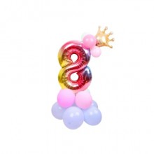 Set palloncini Party Go multicolor indicanti anni/eta' H.80 cm conf. 15 pz n° 8 - FB0956