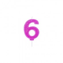 Candelina Party Go colori assortiti H.7,5 cm n° 6 EA0007 (Conf.5)