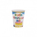 Bicchieri di carta Party Go Buon Compleanno azzurri conf. 6 pz 27 ml AC0071-T
