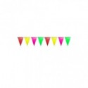 Festone con bandierine triangolari Party Go H.30 cm x 10 m colori assortiti CD0079 (Conf.3)