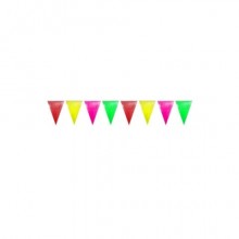Festone con bandierine triangolari Party Go H.30 cm x 10 m colori assortiti CD0079 (Conf.3)