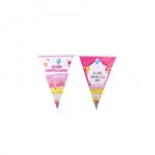 Festone con bandierine triangolari Party Go H.30 cm x 10 m rosa AA0079-T (Conf.3)