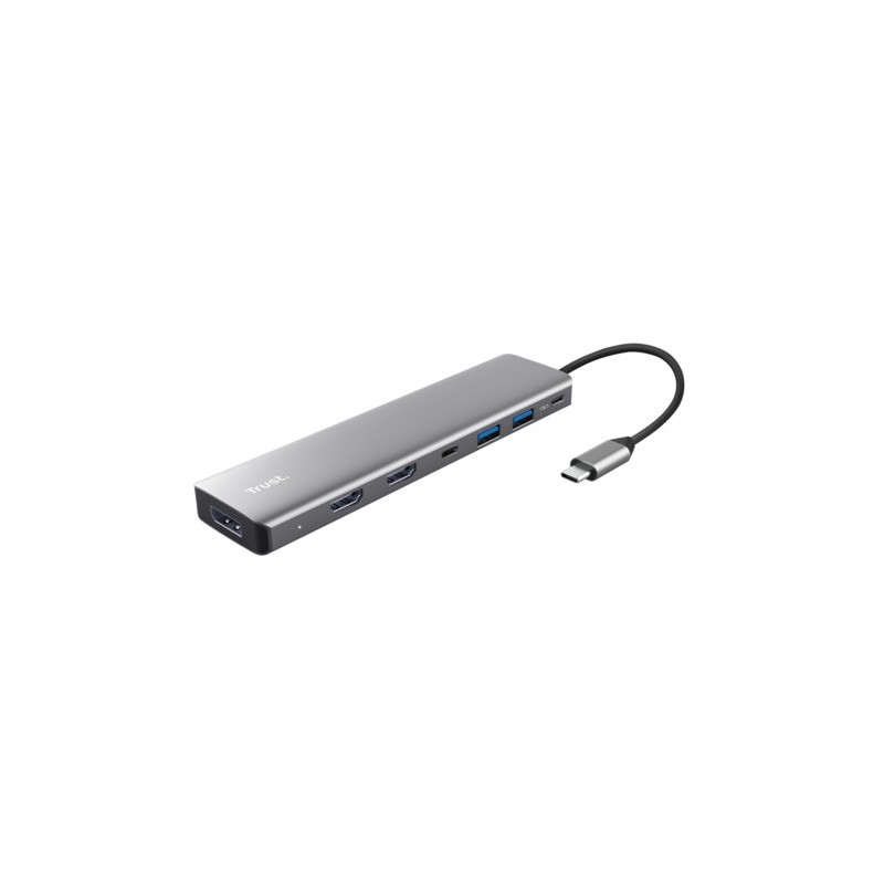 Adattatore multiporta Trust Dalyx in alluminio 7-in-1 25661