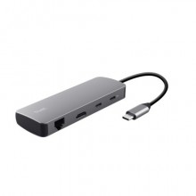 Adattatore multiporta Trust Dalyx in alluminio 8-in-1 25672