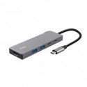 Adattatore USB-C multiporta Trust Dalix in alluminio 5-in-1 26062