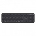 Tastiera wireless ricaricabile multi-dispositivo Trust Vaiya nera 25633