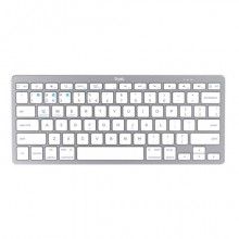 Tastiera wireless bluetooth Trust ultrasottile argento/bianco 24652