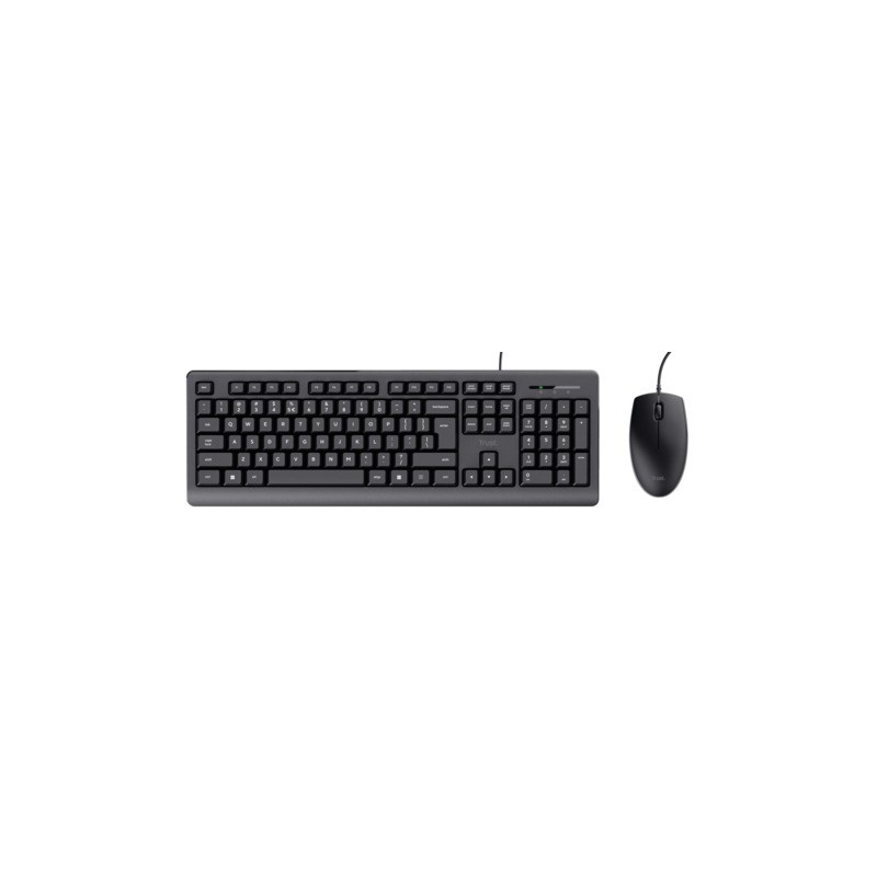 Set tastiera e mouse a filo Trust Primo nero 23971
