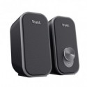 Set di altoparlanti 2.0 6W RMS Trust Ador nero/grigio 25670