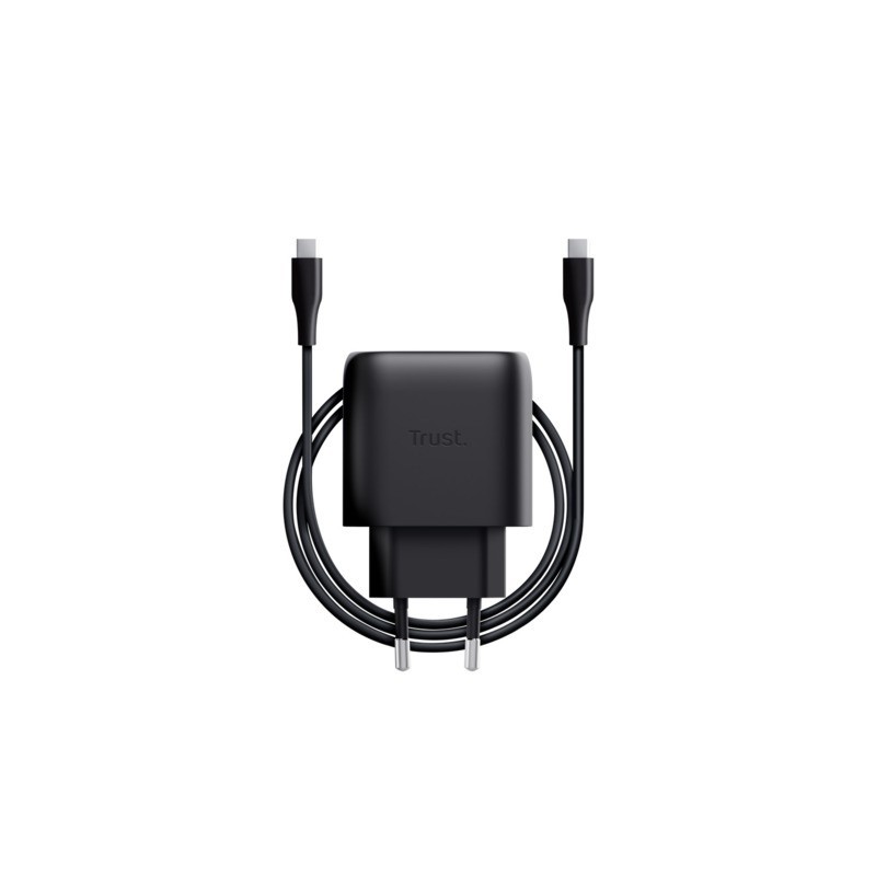 Caricabatterie Trust Maxo USB-C GaN 45W per Apple nero - 25721