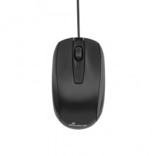 Mouse con filo Media-Range Optical a 3 tasti nero - MROS211