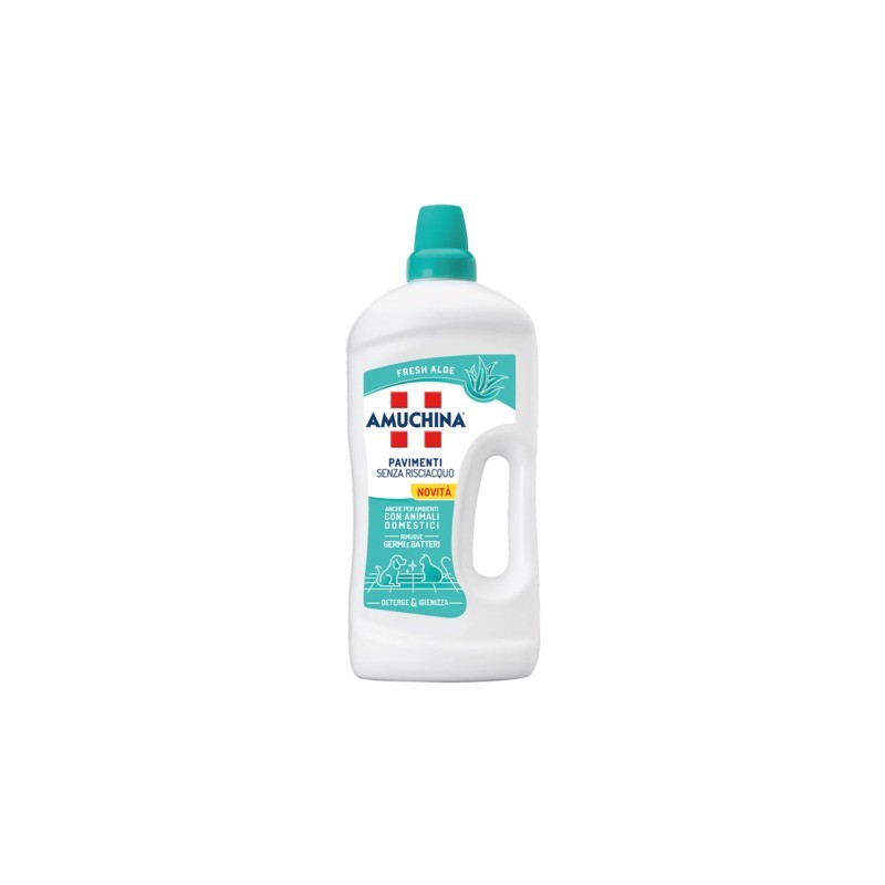 Detergente per pavimenti senza risciacquo Amuchina 1250 ml Fresh Aloe 419868