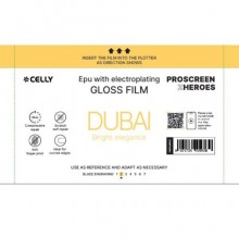 Pellicola protettiva per Smartphone Celly Dubai Glossy Electric Plate - conf. 20 pz - PROFILMPRO20
