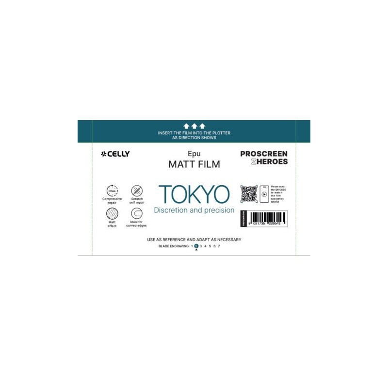 Pellicola protettiva per Smartphone Celly Tokyo Pro Matt - conf. 50 pz - PROFILMPRO50M