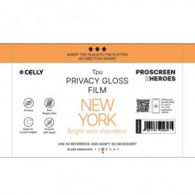 Pellicola protettiva per Smartphone Celly New York Glossy - conf. 5 pz - Pro Privacy - PROFILMPRO5PRIV