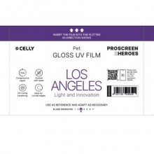 Pellicola protettiva per Smartphone Celly Los Angeles Glossy - conf. 20 pz - Pro UV - PROFILMPRO20UV