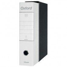 Registratore con custodia Esselte G85 Oxford protocollo 29,5x35 cm - dorso 8 cm - bianco - 390785000 (Conf.6)