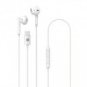 Auricolari a filo Celly UP1100 con connettore USB-C - bianco UP1100TYPECWH