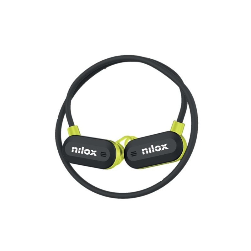 Auricolari sportivi Nilox Airtunes wireless con ENC e funzioni touch - nero/giallo - NXTWAIRTUNESBK