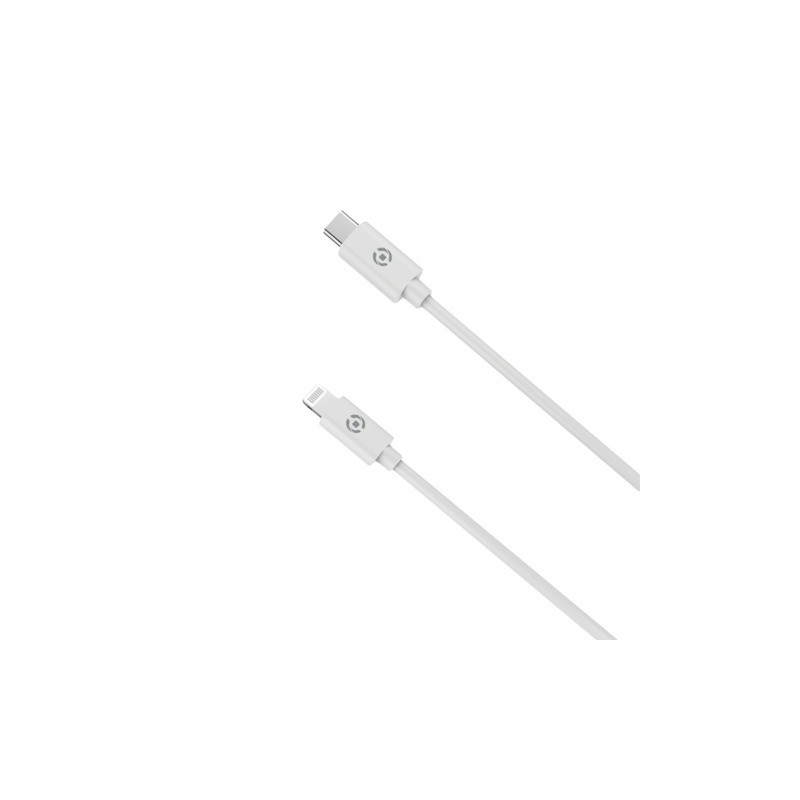 Cavo USB-C / Lightning in PVC Celly 60W 1 m - bianco USBLIGHTTYPECWH