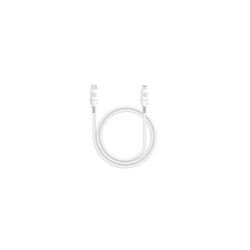 Cavo USB-C / Lightning in PVC Celly Pro Compact 2 60W 1 m - bianco PC2USBCLIGHTWH