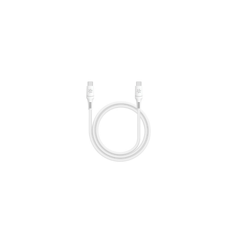 Cavo USB-C / USB-C in PVC Celly ProCompact 2 65W 1 m - bianco PC2USBCUSBCWH