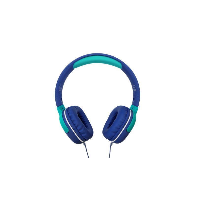 Cuffie stereo per bambini Celly KidsBeat2 con microfono integrato - colore blu - KIDSBEAT2BL