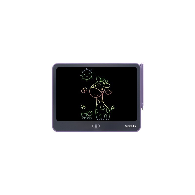 Lavagna multifunzione per bambini Celly KidsBoard pennino incluso - colore lilla KIDSBOARDPK