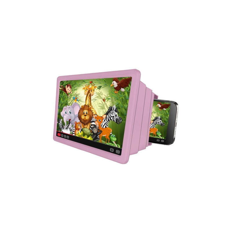 Lente d'ingrandimento per smartphone Celly KidsMovie - colore rosa KIDSMOVIEPK