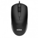 Mouse ottico con cavo Nilox Tech 3 tasti 1200 DPI USB 2.0 - cavo 150 cm colore nero - MOUSB1011