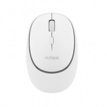 Mouse ottico wireless dual Nilox Tech ricaricabile tramite porta USB-C 1600 DPI 4 tasti - bianco - NXMDWS101