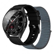 Smartwatch sportivo con GPS Nilox Trailpro display AMOLED 1,43" doppio cinturino nylon e silicone - nero -